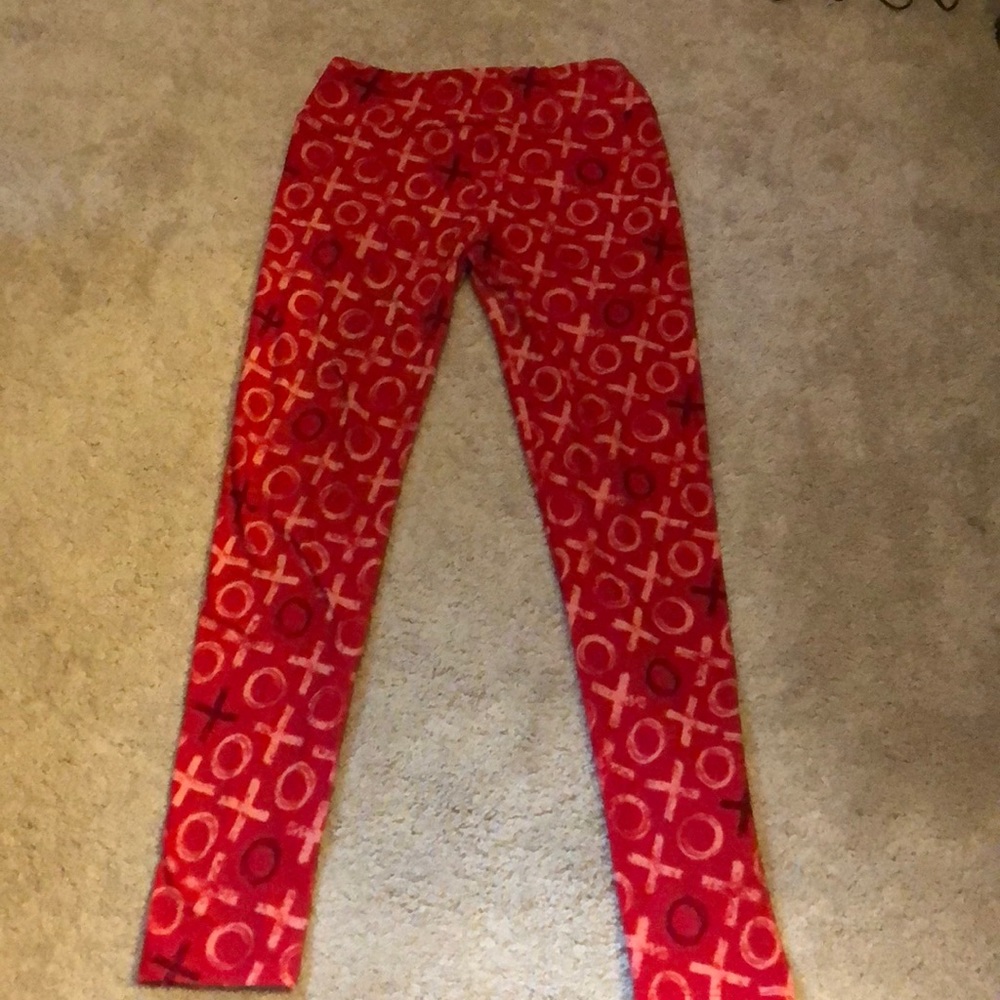 OS Lularoe Valentines Day Leggings